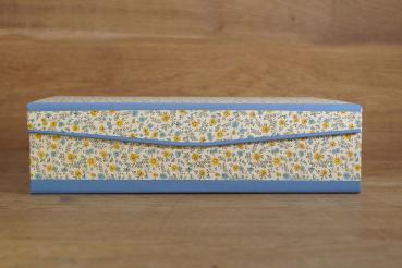 Preview: Ordnungsbox Mitzi blau gelb handmade in Germany